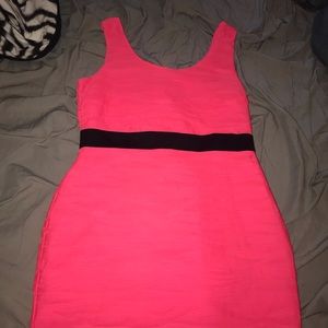 A neon pink dress in Womens